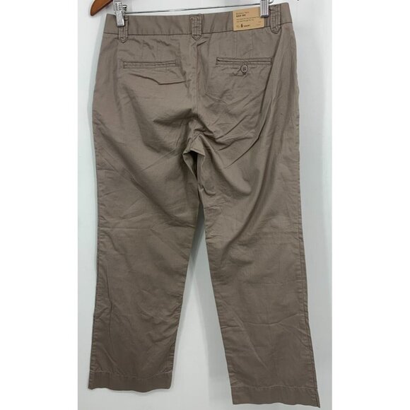J Crew Chino Pants Size 6 S Short Brown City Fit Classic Buttery Twill Women New - Picture 2 of 8